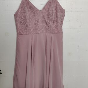 Lulu's Mauve Lace Dress